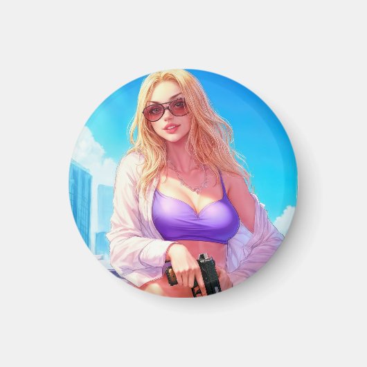 Vice Baby – Miami Heat with a Killer Smile Magneet (Voorkant)