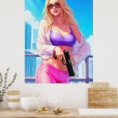 Vice Baby – Miami Heat with a Killer Smile Poster (Keuken)