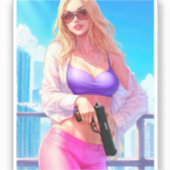 Vice Baby – Miami Heat with a Killer Smile Sticker (Voorkant)