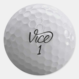 Vice Golf Ball Ronde Sticker