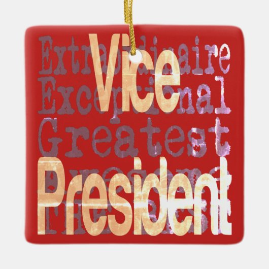 Vice President Extraordinaire Keramisch Ornament (Voorkant)