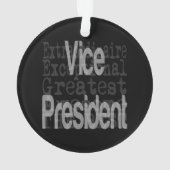 Vice President Extraordinaire Ornament (achterkant)