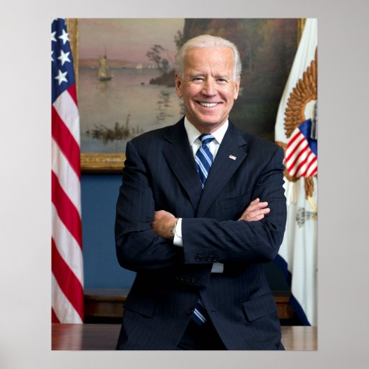 vice-President Joe Biden Portrait Poster (Voorkant)