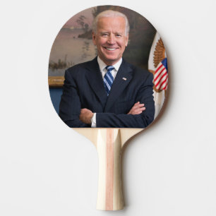 Vice-President Joe Biden van het Obama-voorzitters Tafeltennisbatje