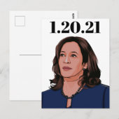 Vice President Kamala Harris Briefkaart (Voorkant / Achterkant)