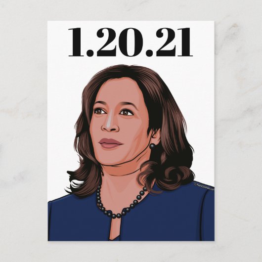 Vice President Kamala Harris Briefkaart (Voorkant)