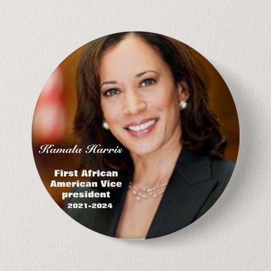 VICE PRESIDENT KAMALA HARRIS button (Voorkant)