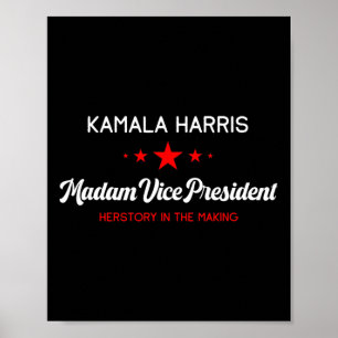 Vice President Kamala Harris Feminist Herstory Zij Poster