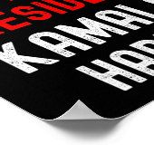 Vice-President Kamala Harris Feminist Shirt. Herst Poster (Hoek)