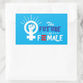 Vice-President Kamala Harris Future is Vrouw Rechthoekige Sticker (Tas)