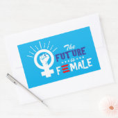 Vice-President Kamala Harris Future is Vrouw Rechthoekige Sticker (Envelop)