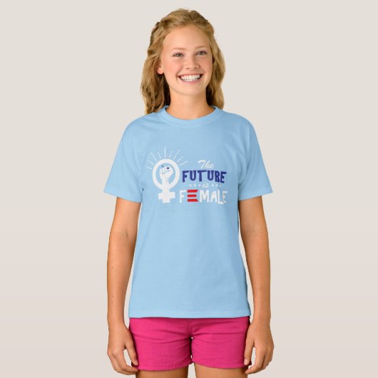 Vice-President Kamala Harris Future is Vrouw T-shirt (Voorkant volledig)