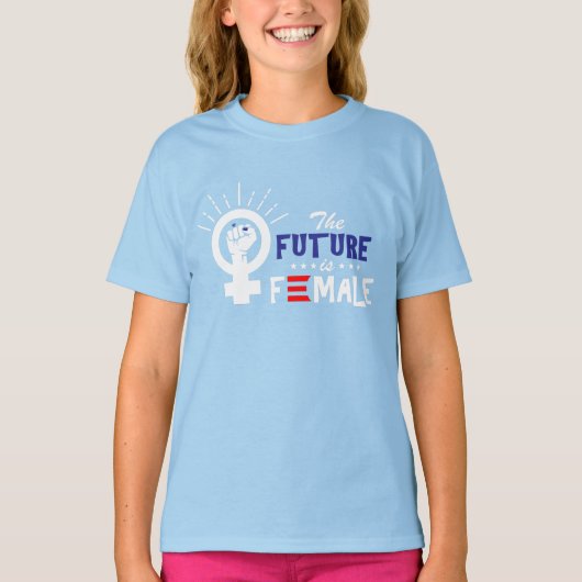 Vice-President Kamala Harris Future is Vrouw T-shirt (Voorkant)