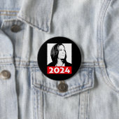 Vice-President Kamala Harris Graffiti Portret Ronde Button 7,6 Cm (In situ)