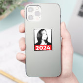 Vice-President Kamala Harris Graffiti Portret Sticker (Telefoon)