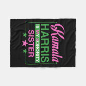 Vice-President Kamala Harris is mijn zusje Fleece Deken (Voorkant (Horizontaal))