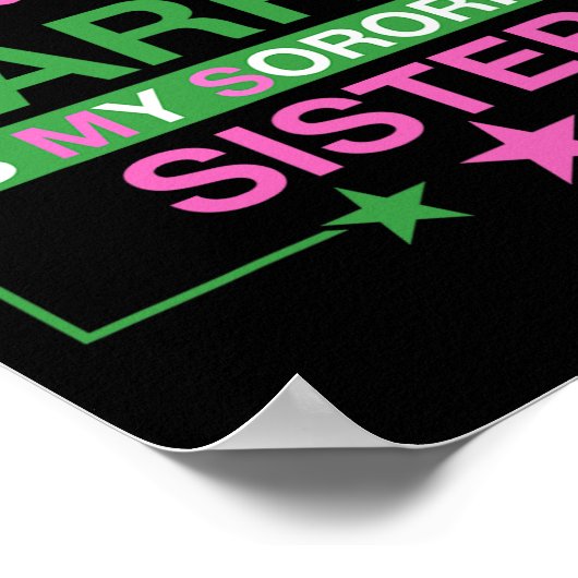 Vice-President Kamala Harris is mijn zusje Poster (Hoek)