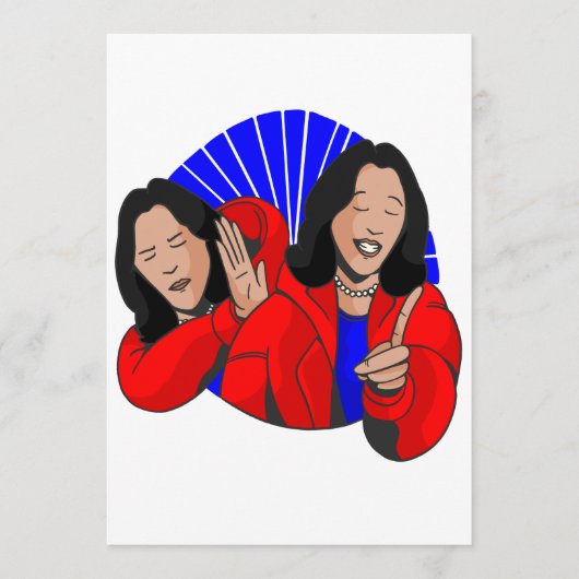 vice - president kamala harris meme grappig kaart (Voorkant)