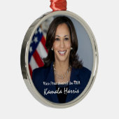 Vice President Kamala Harris Metal Ornament (Rechts)