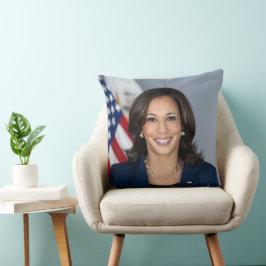 Vice-President Kamala Harris Officiële foto Kussen