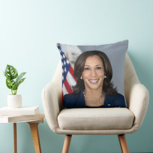 Vice-President Kamala Harris Officiële foto Kussen