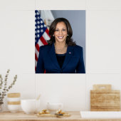 Vice-President Kamala Harris Officiële foto Poster (Keuken)