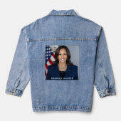 Vice President Kamala Harris Officiële foto Vrouwe Denim Jacket (Achterkant)
