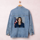 Vice President Kamala Harris Officiële foto Vrouwe Denim Jacket (Hangar)