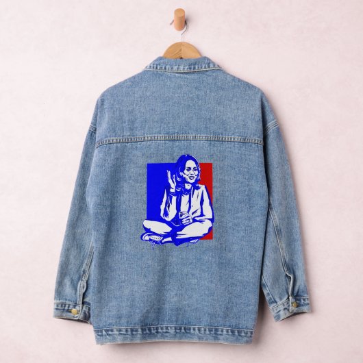 Vice-president Kamala Harris Patriottisch Denim Jacket (Hangar)