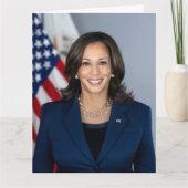 Vice-President Kamala Harris Portret Verjaardag Kaart (Voorkant)