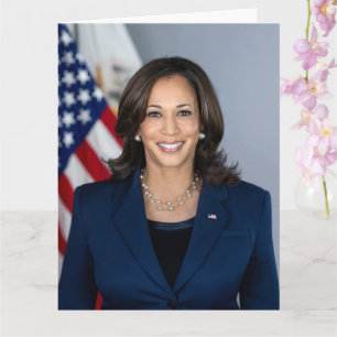 Vice-President Kamala Harris Portret Verjaardag Kaart