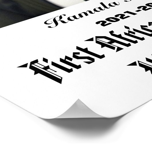 VICE PRESIDENT KAMALA HARRIS POSTER (Hoek)