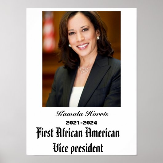 VICE PRESIDENT KAMALA HARRIS POSTER (Voorkant)