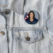 Vice-President Kamala Harris Ronde Button 5,7 Cm (In situ)