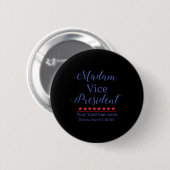 Vice President Kamala Harris Ronde Button 5,7 Cm (Voorkant /achterkant)