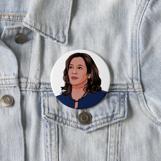 Vice President Kamala Harris Ronde Button 7,6 Cm (In situ)