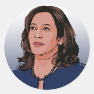 Vice President Kamala Harris Ronde Sticker
