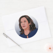 Vice President Kamala Harris Ronde Sticker (Envelop)