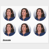Vice President Kamala Harris Ronde Sticker (Vel)