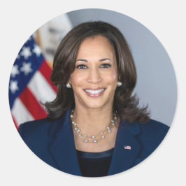 Vice-President Kamala Harris Ronde Sticker