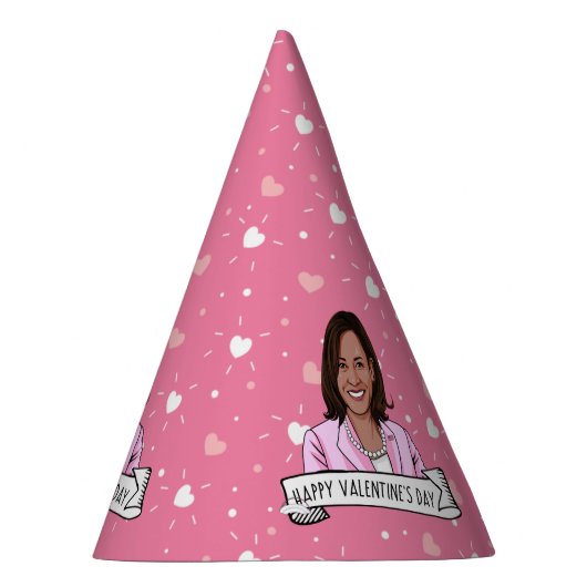 Vice-President Kamala Harris Valentijnsdag Feesthoedjes (Rechts)