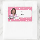 Vice-President Kamala Harris Valentijnsdag Rechthoekige Sticker (Tas)