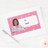 Vice-President Kamala Harris Valentijnsdag Rechthoekige Sticker (Envelop)