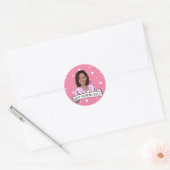 Vice-President Kamala Harris Valentijnsdag Ronde Sticker (Envelop)
