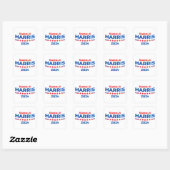 Vice-President Kamala Harris voor President 2024 Vierkante Sticker (Vel)
