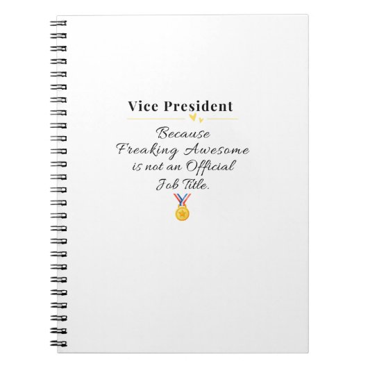Vice President Notitieboek (Voorkant)