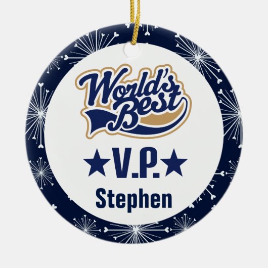 Vice President Personalized Gift Ornament (Voorkant)