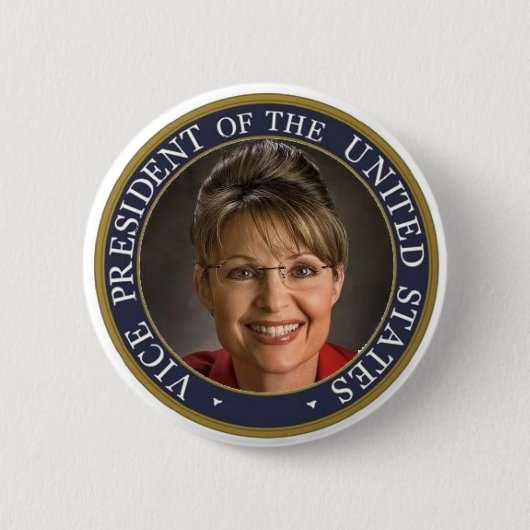 Vice President Sarah Ronde Button 5,7 Cm (Voorkant)