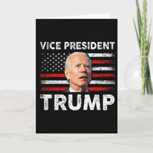 Vice President Trump Amerikaanse vlag Biden 2024 V Kaart