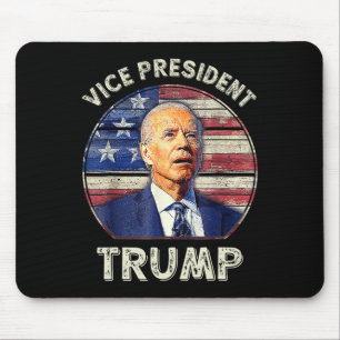 Vice President Trump Amerikaanse vlag Biden 2024 V Muismat